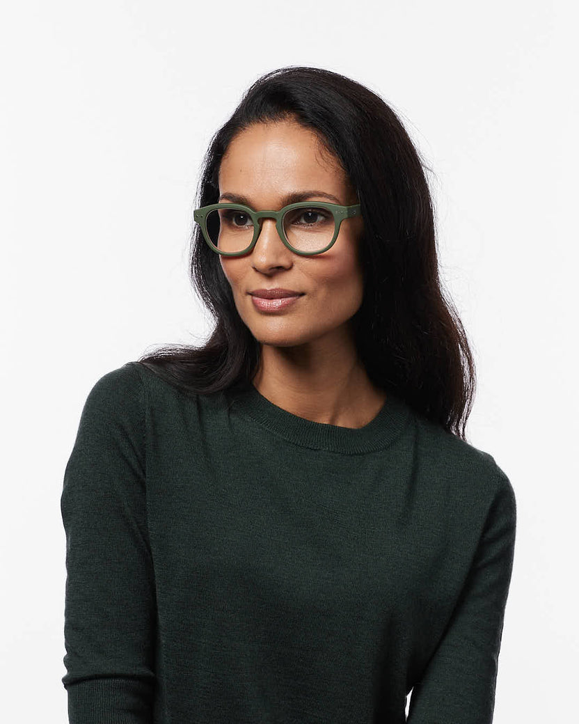 IZIPIZI Reading Glasses-Kaki Green-C Style