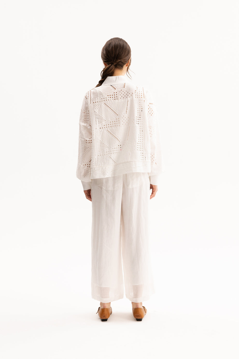 Cora Bomber Jacket-White, by Blacklist