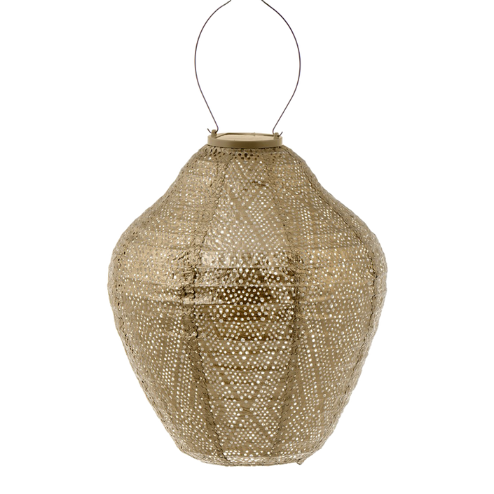 Lumiz Lantern Jar 30cm Gold Ikat