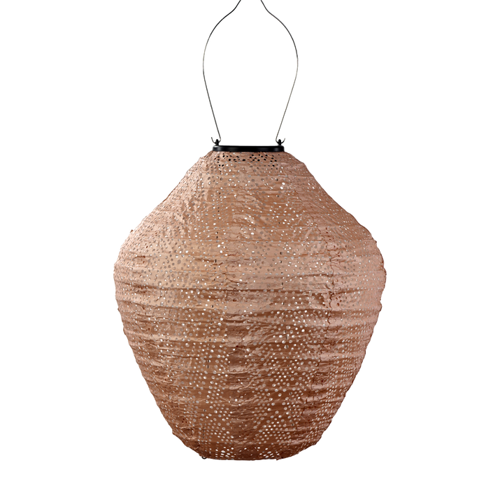 Lumiz Lantern Jar 30cm Pink Ikat