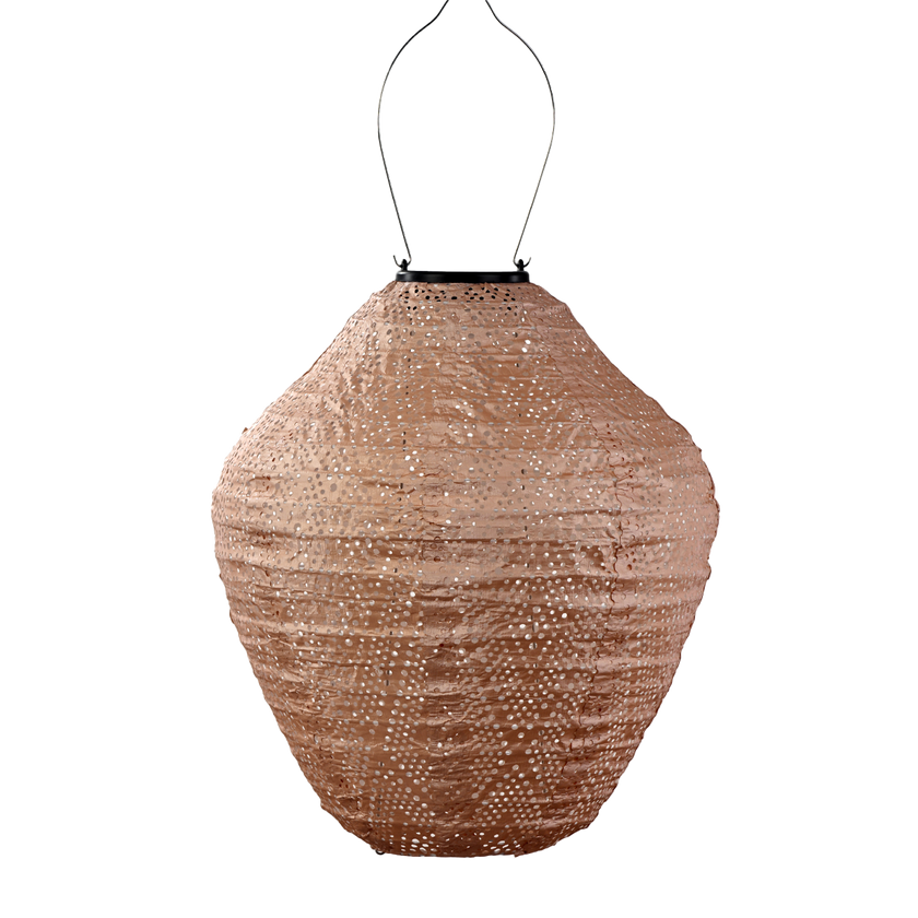 Lumiz Lantern Jar 30cm Pink Ikat