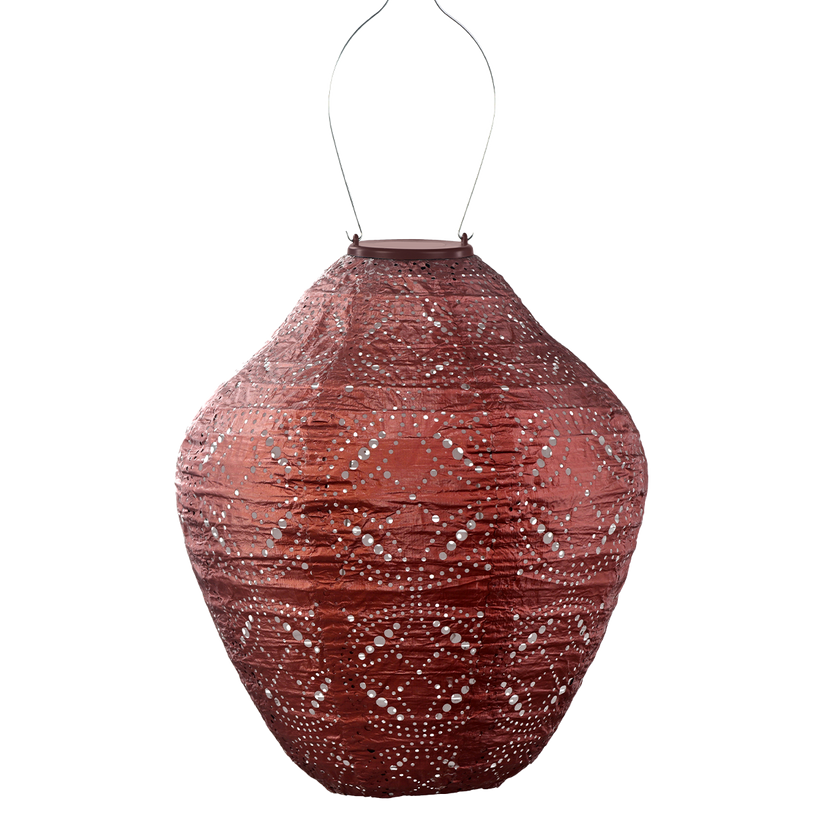 Lumiz Lantern  Jar 30cm Copper Mandela