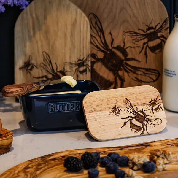 Blue Butter Dish by Selbrae House