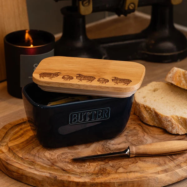 Blue Butter Dish by Selbrae House