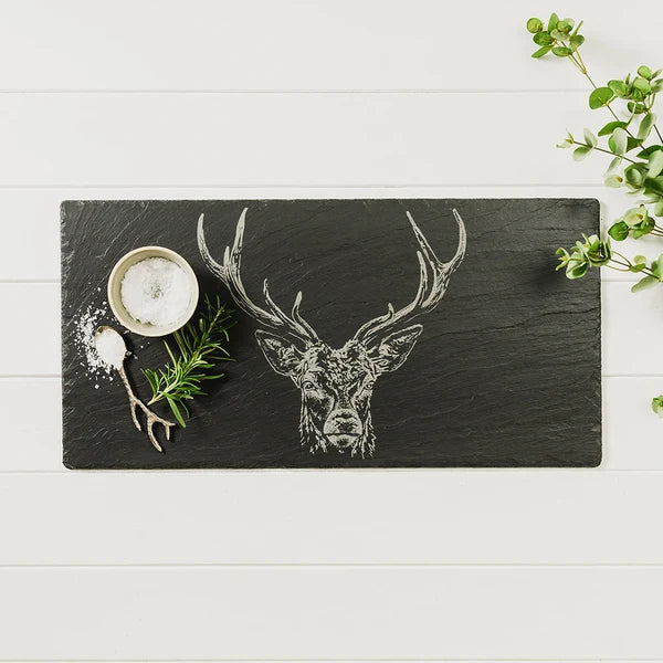 Slate Table Runner 50 x 25cm - Stag Prince