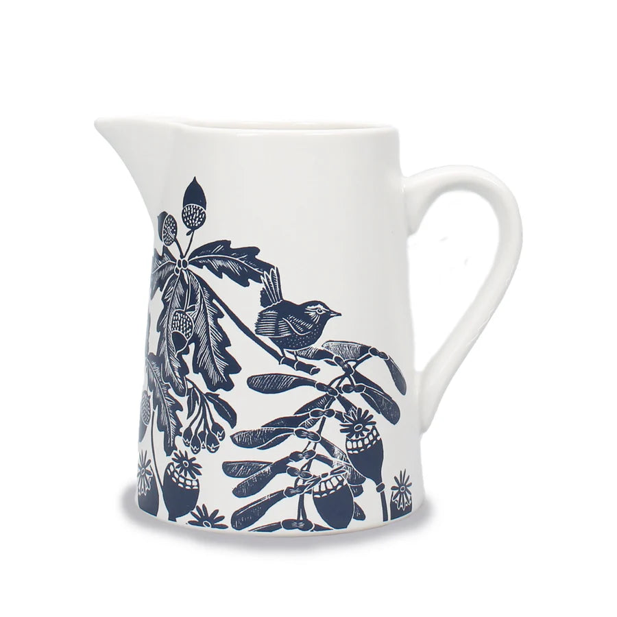 Kate Heiss Acorn Jug Navy