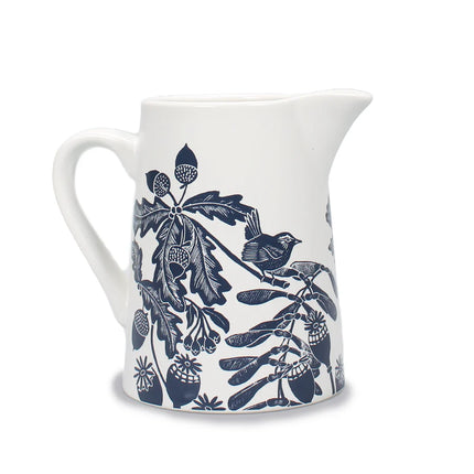 Kate Heiss Acorn Jug Navy