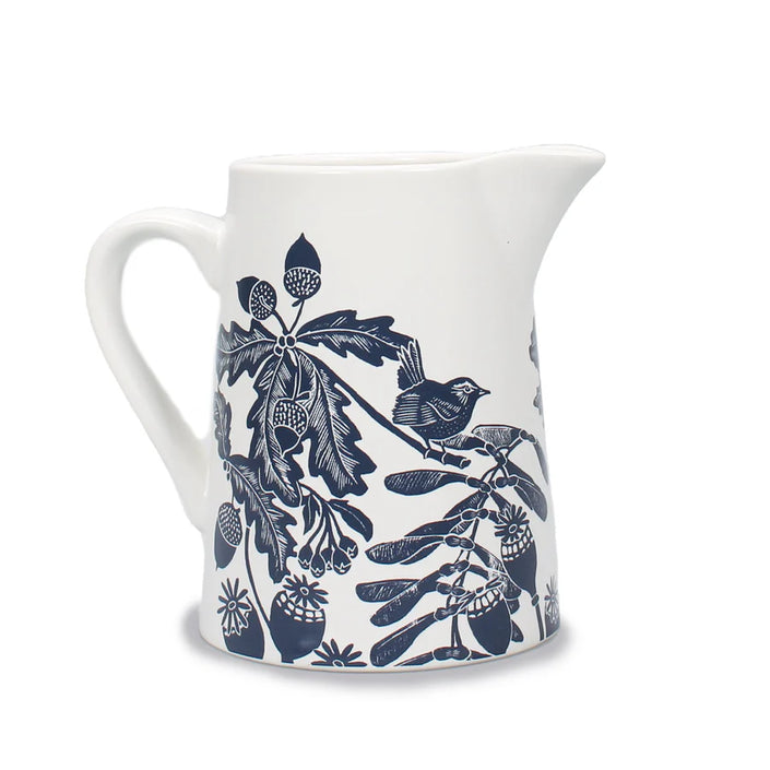 Kate Heiss Acorn Jug Navy