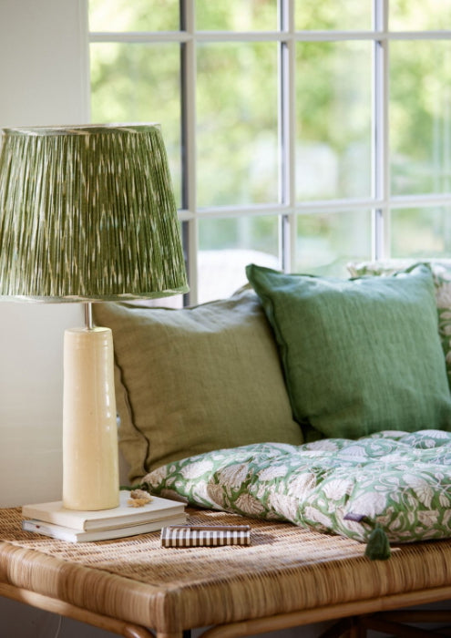 Ikat Lampshades Sage 27 or 29cm