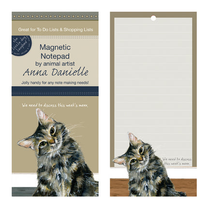 Magnetic Notepad - Tabby Cat Menu