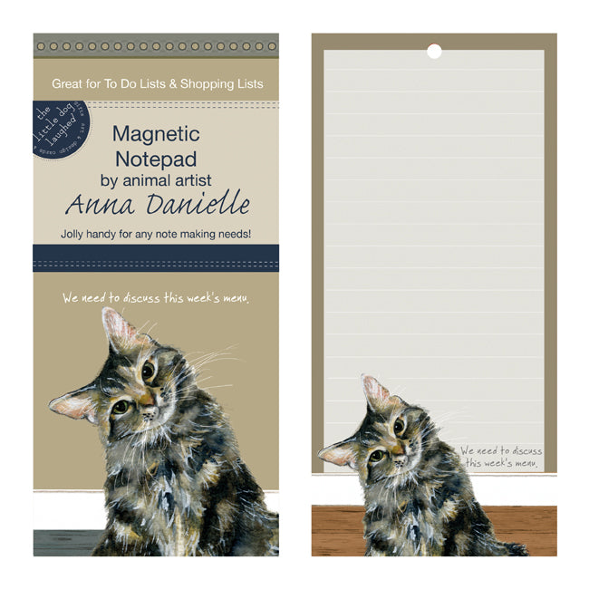 Magnetic Notepad - Tabby Cat Menu
