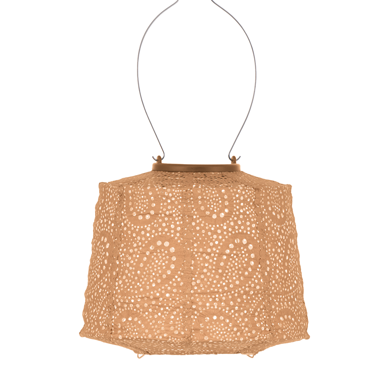 Lumiz Lantern  Lampshade 20cm Apricot Paisley