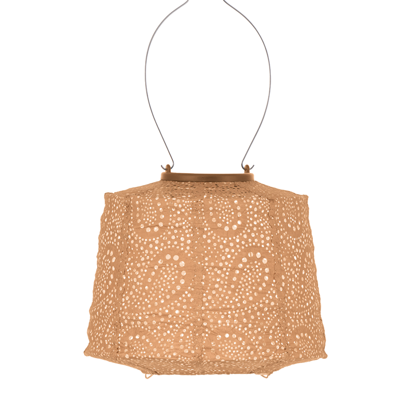 Lumiz Lantern  Lampshade 20cm Apricot Paisley