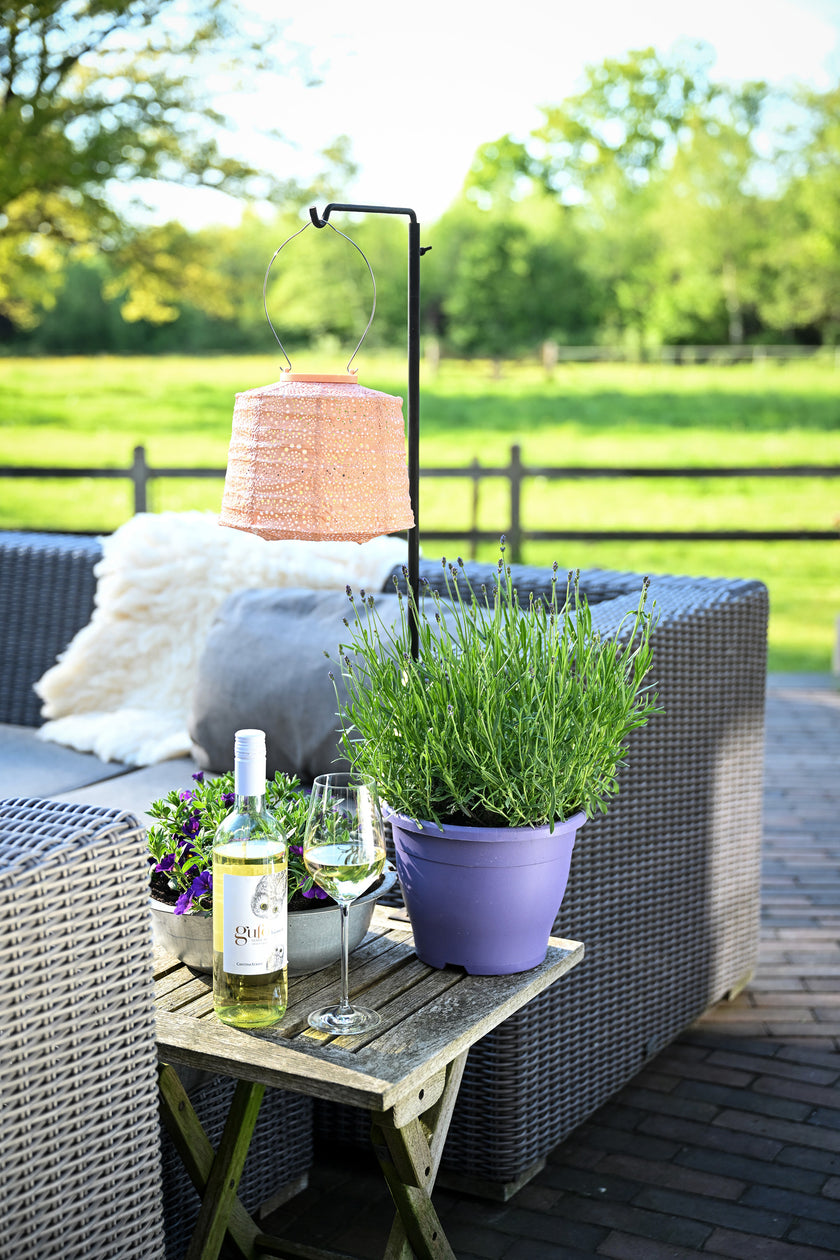 Lumiz Lantern  Lampshade 20cm Apricot Paisley