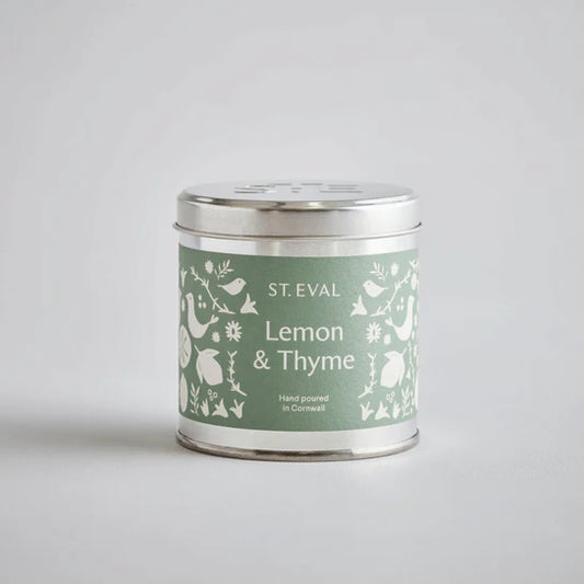 St  Eval Candle -  Tin Summer Lemon & Thyme