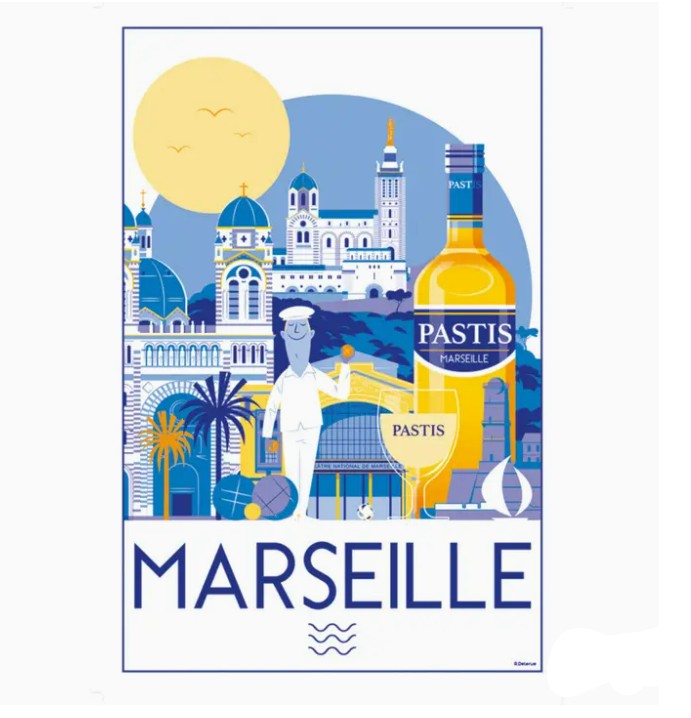 Winkler Marseille Teatowel