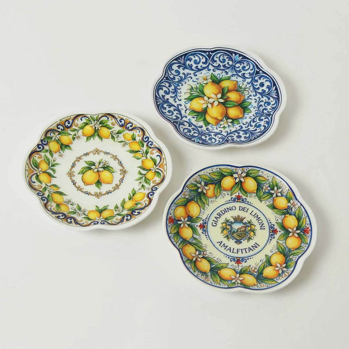 Ceramic Lemon Plate 15cm 3 assorted