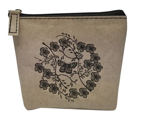 Vegan Leather Purse-Jo Luping Manuka Flowers