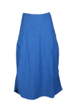Milwaukee Fiesta Linen Skirt | Sea Blue | Olga de Polga