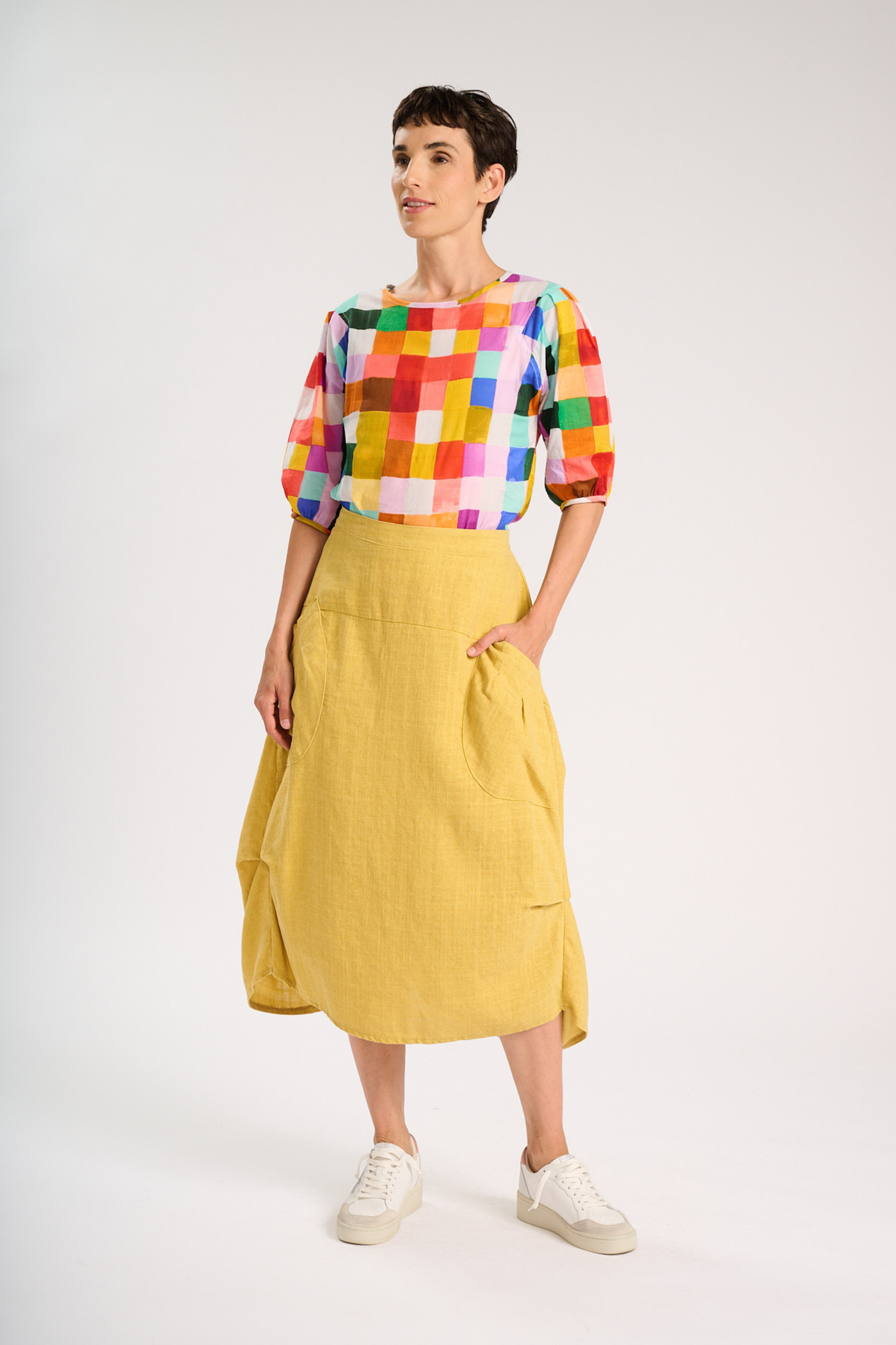 Milwaukee Ophelia Yellow Skirt | Cotton | Olga de Polga