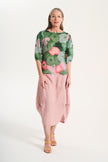 Milwaukee Solenne Skirt  Pink Linen/Tencel  - Olga De Polga