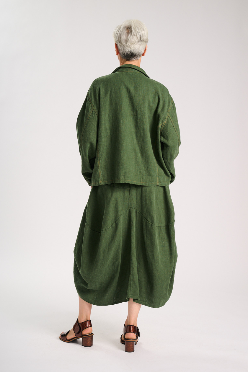 Milwaukee Fiesta Linen Skirt | Forest | Olga de Polga
