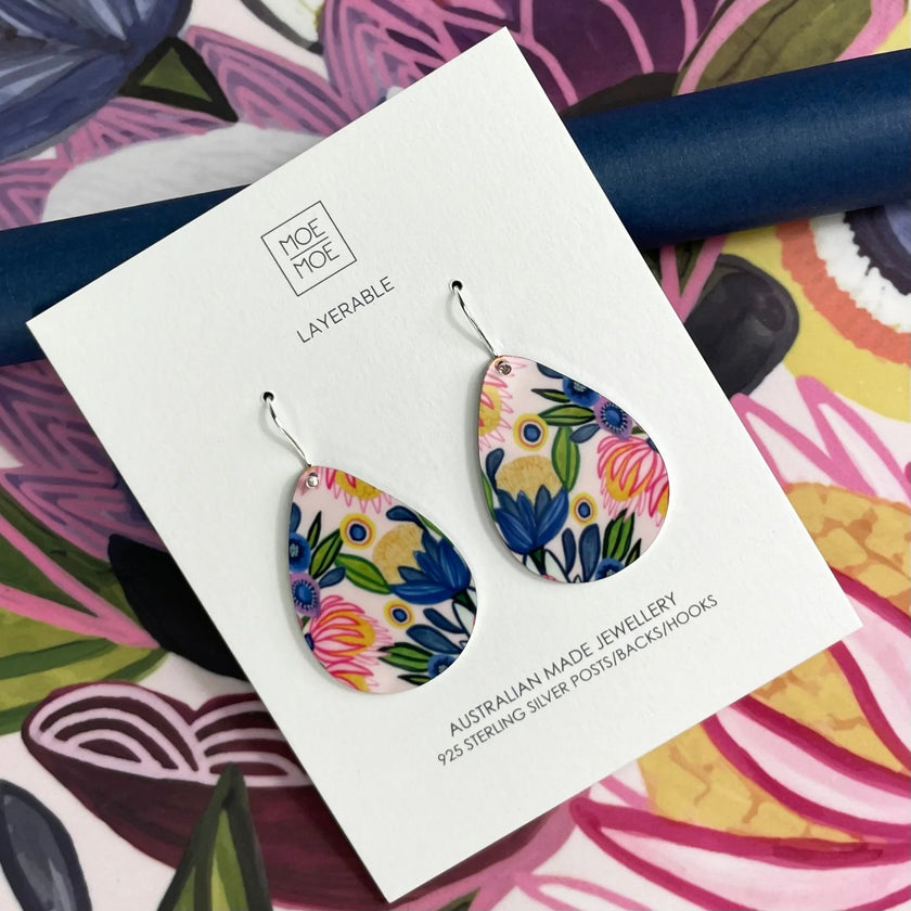 Moe Moe Kirsten Katz Native Iconic Tear Drop Earrings