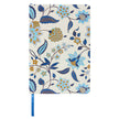 Bungalow Lined Notebook-Blue Floral