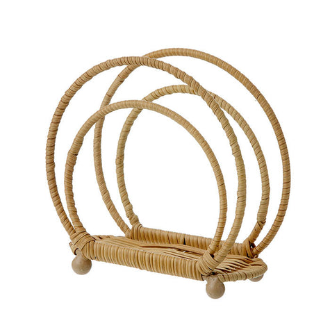 Rattan Napkin Holder Round Nature by Bungalow