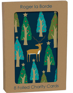 Roger la Borde Stag Amongst the Trees Foiled Cards (Boxed Set or Single)