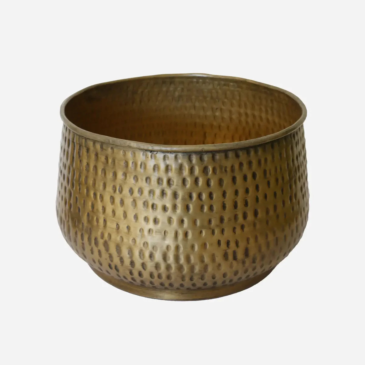 New York Planters in Antique Brass Finish, 3 Sizes Available