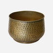 New York Planters in Antique Brass Finish, 3 Sizes Available