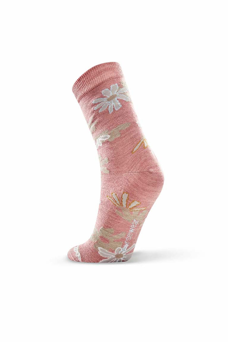 Socks-Daisy Bloom Dusty Pink-Norsewear
