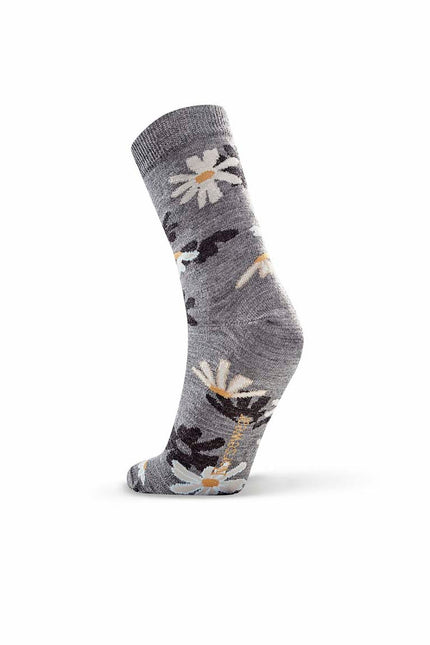 Socks-Daisy Bloom Grey-Norsewear