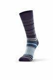 Socks, Varied Stripe Navy-Norsewear