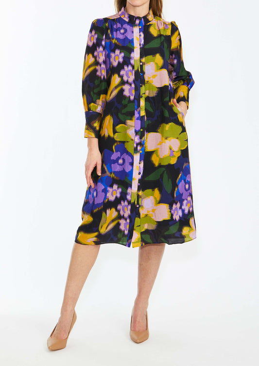 Pingpong Floral Art Print Dress