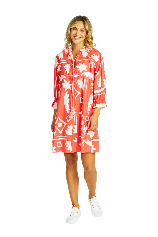 Pingpong Moma Dress Coral