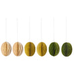 Bungalow Paper Eggs-Swirl Ivy, Set of 6