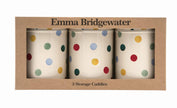 Emma Bridgewater Set of 3 Round Caddies - Polka Dot