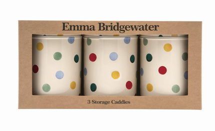 Emma Bridgewater Set of 3 Round Caddies - Polka Dot