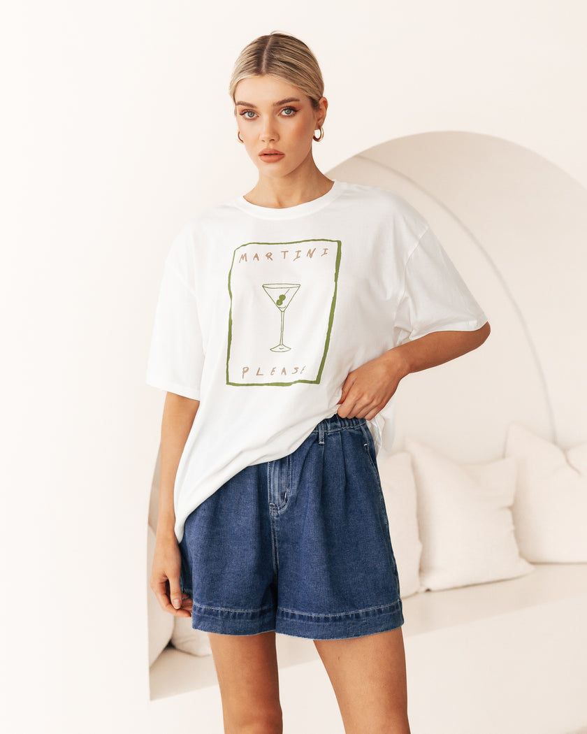 Paper Heart Tee Martini