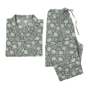 Cotton Pyjama Set by Four Corners ~ Moss