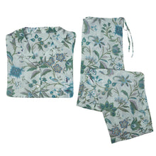 Load image into Gallery viewer, Cotton Pyjama Set by Four Corners ~ Teal Floral