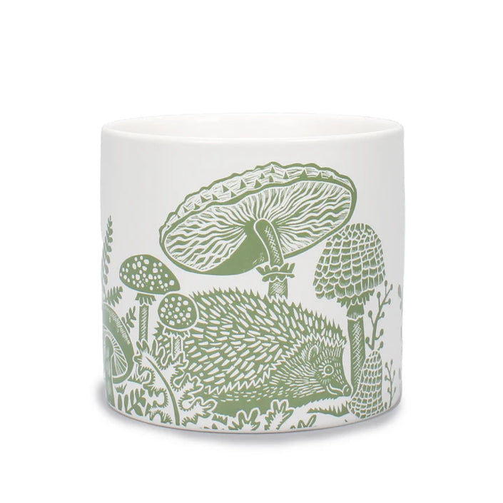Kate Heiss Hedgehog Ceramic Pot Sage