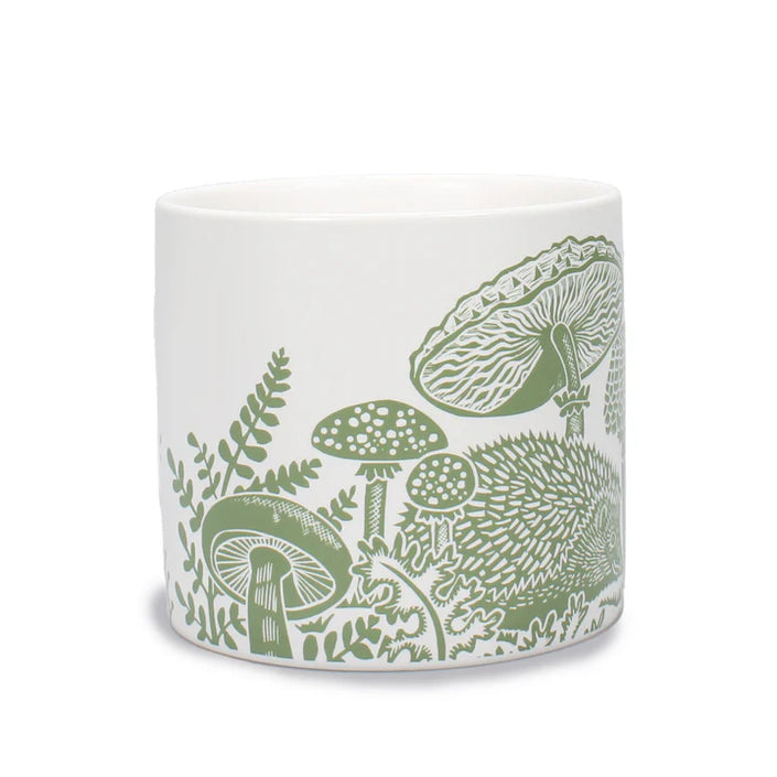 Kate Heiss Hedgehog Ceramic Pot Sage