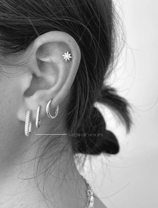 Ruby Tuesday Georgie Hoops - Silver