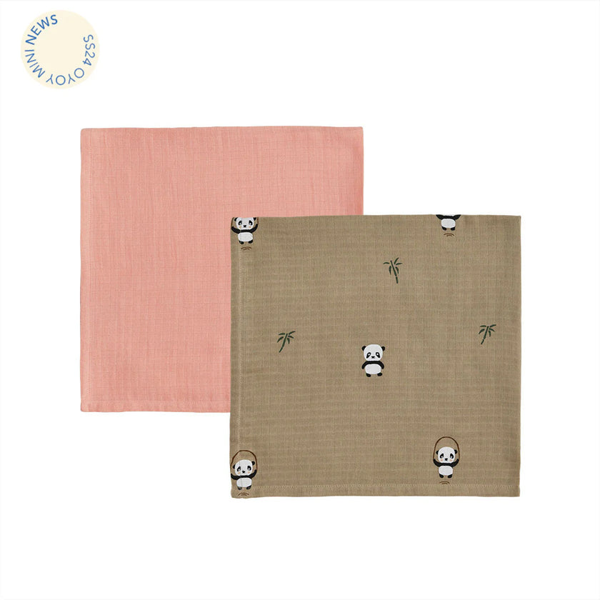 OYOY Mini Panda Muslin 2 pack
