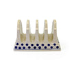 Polish Ceramics Toast Rack - Blue and White Spots