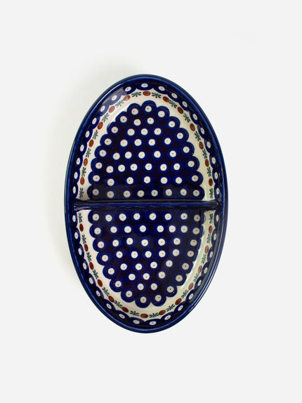 Polish Ceramics Divided Dish - Apple