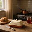Porto Glazed Terracotta Butter Dish